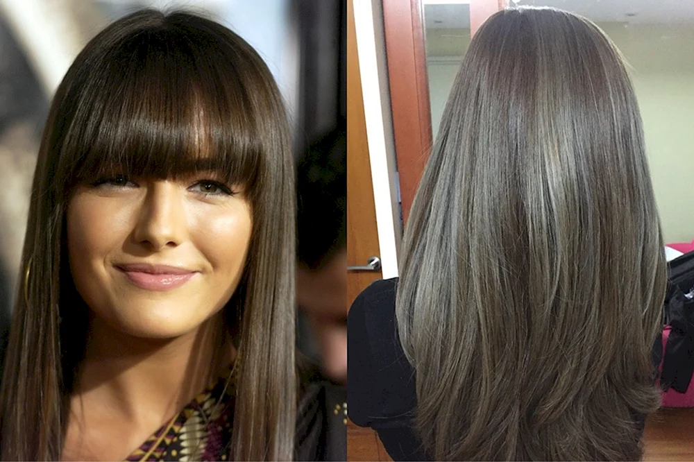 Dunkel rostbraunes Haar