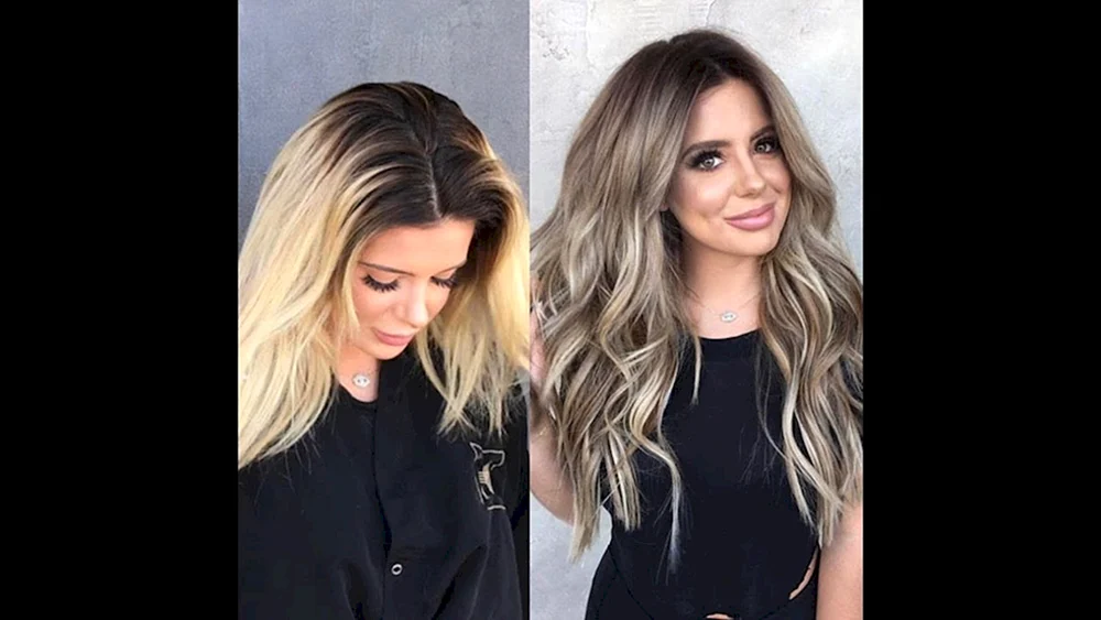 Dunkelblond Balayage