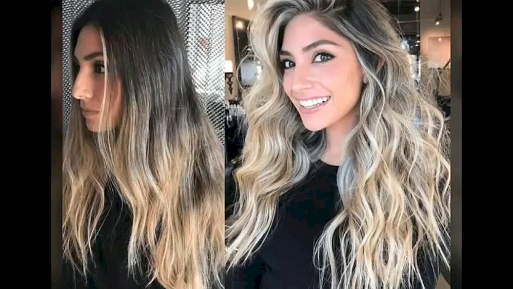 Dunkelblondes Balayage