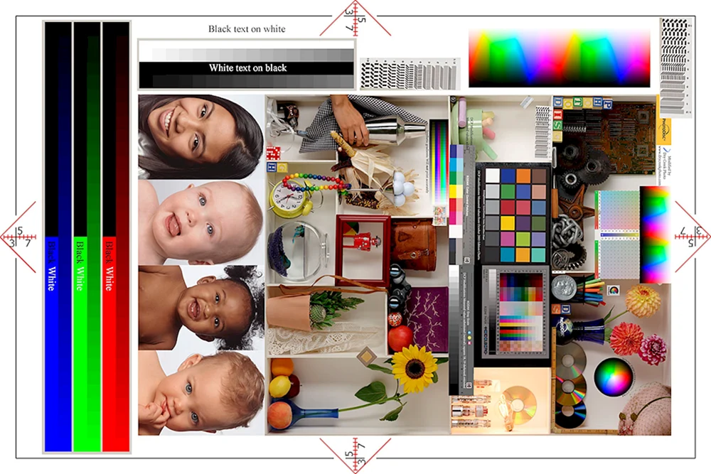 Epson Tintenstrahldrucker Drucktestblatt Epson