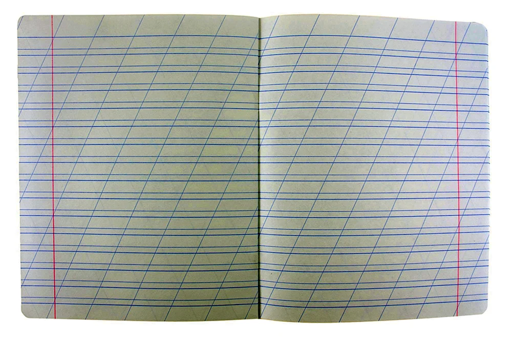 Schrägstrich Notizbuch 12 Blätter herrliche fünf