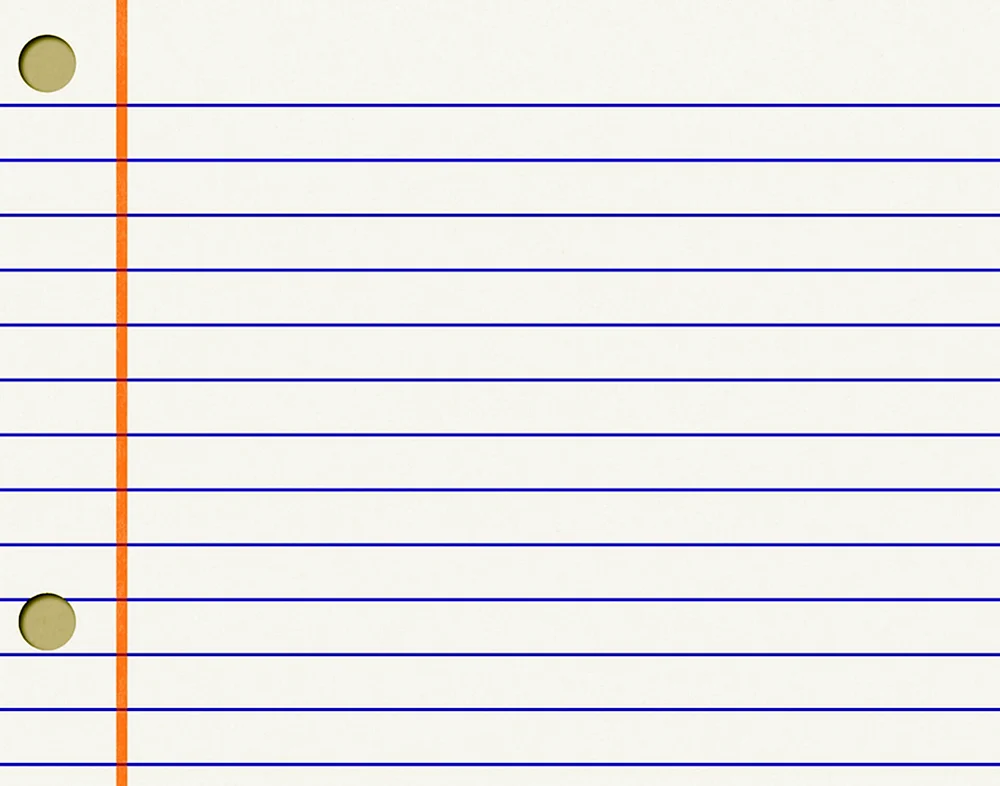 Gefüttertes Notizbuchblatt