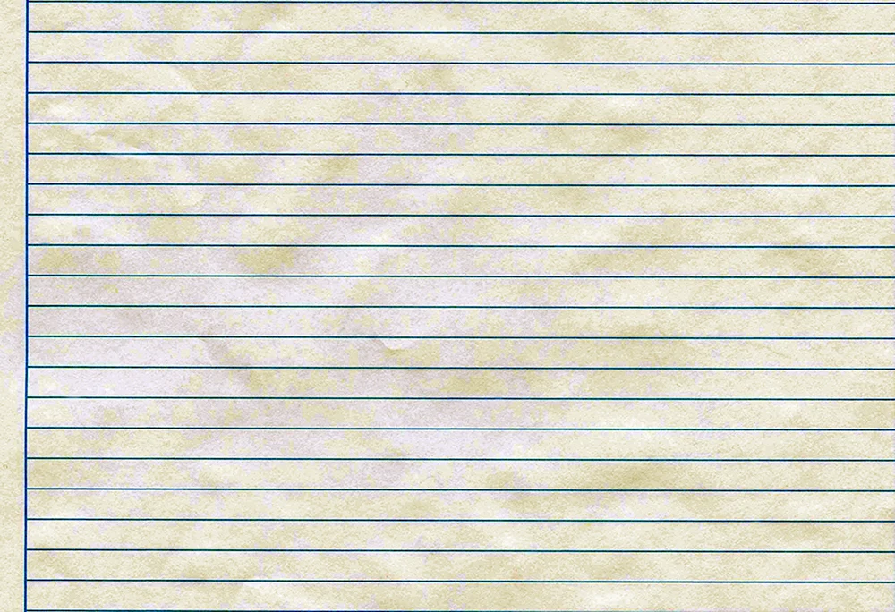 Gefüttertes a4 schmales Linienblatt