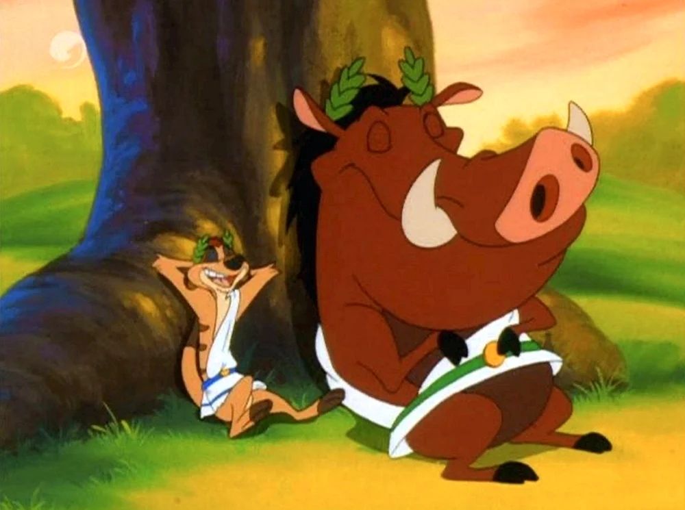 Timon und Pumbaa cartoon