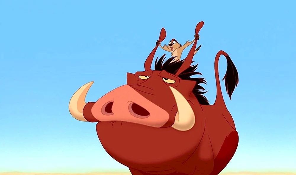 Löwenkönig Timon und Pumbaa