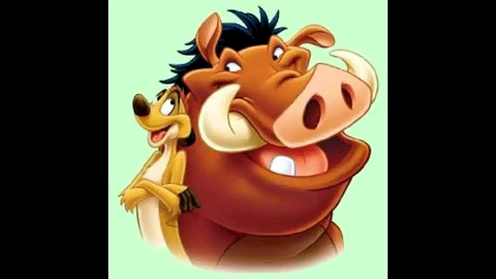 Löwenkönig Timon und Pumbaa