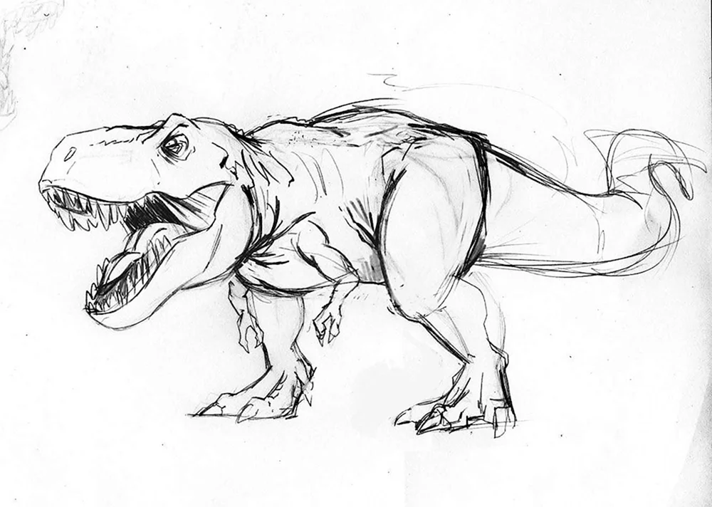 Tyrannosaurus rex umreißen