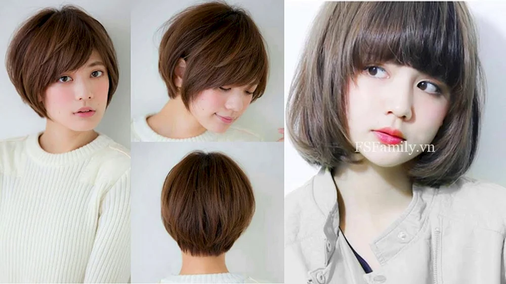 Tomboy Frisur koreanischer Bob