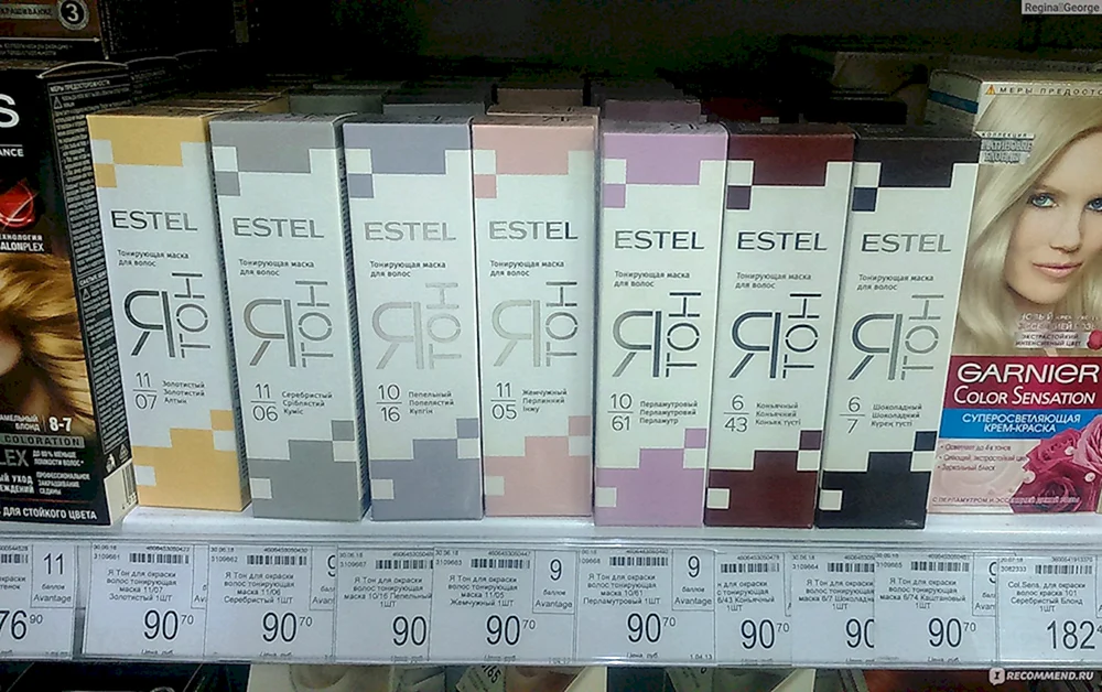 Estel schamlos färben
