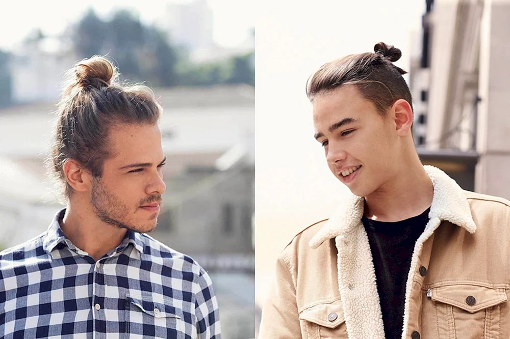 Haarknoten und Männerdutt