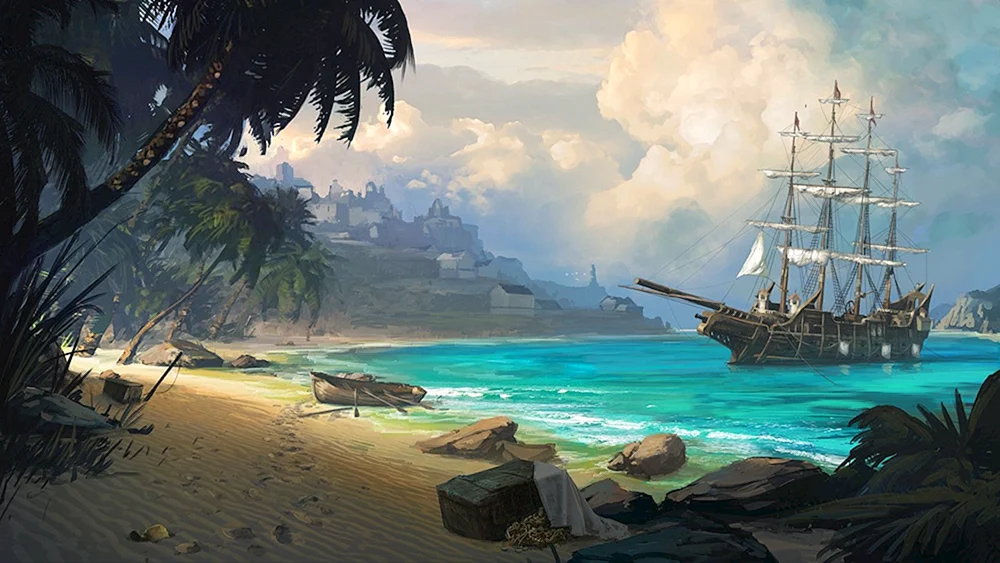 Piraten Hintergrund Thema