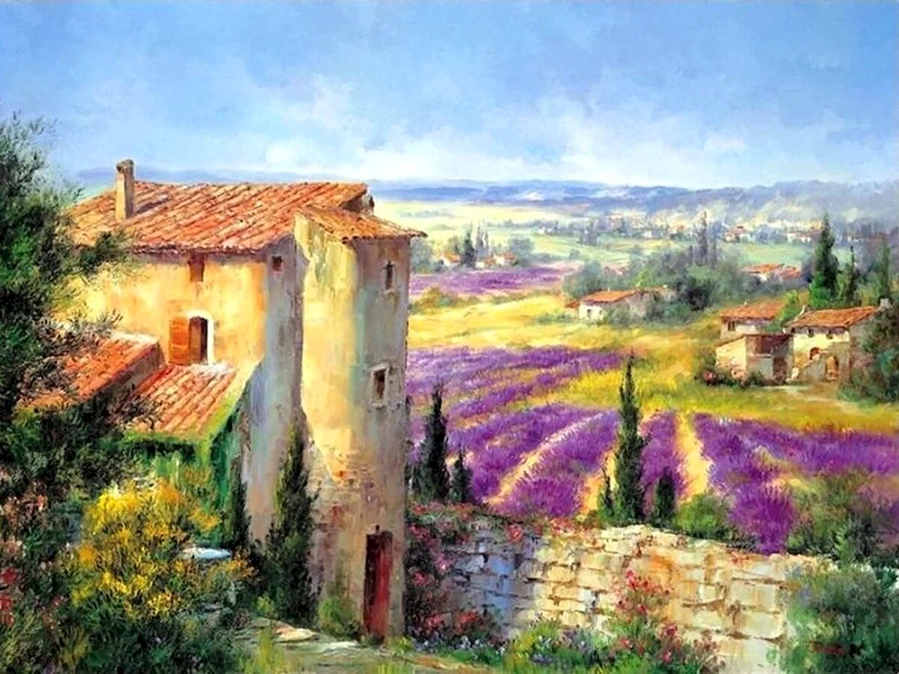 Toskana Provencal Landschaft