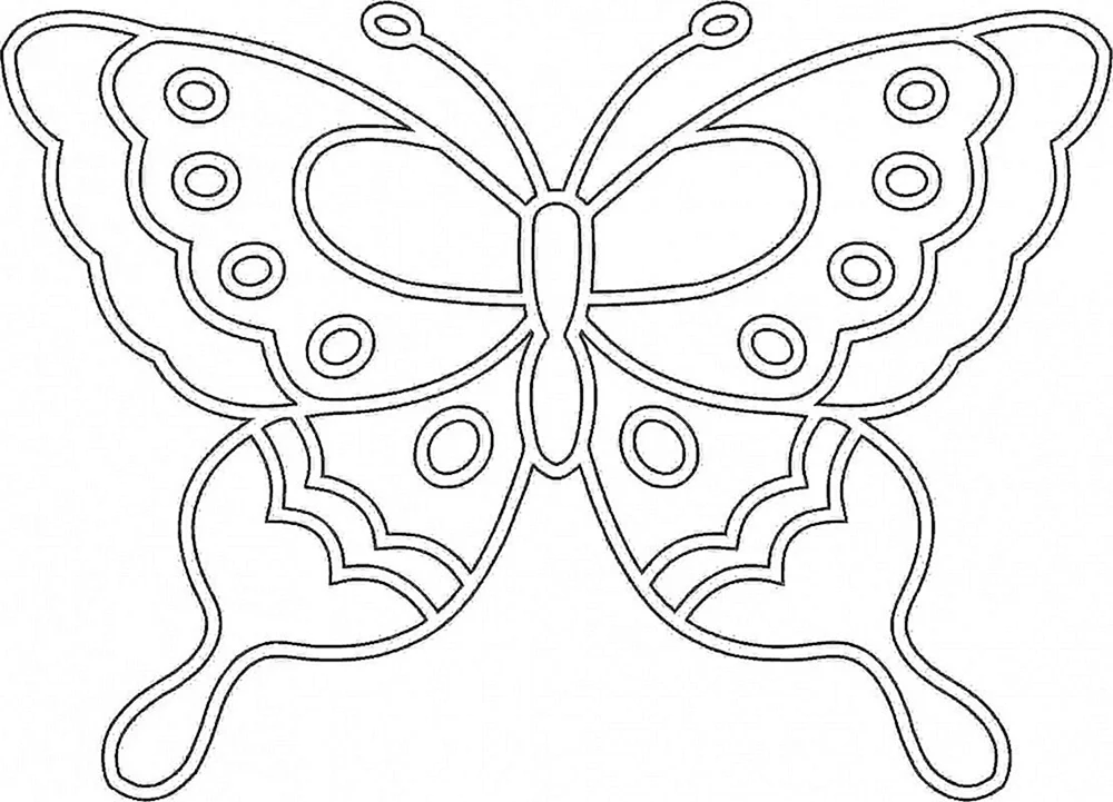Schmetterlingsschablone zum Ausschneiden