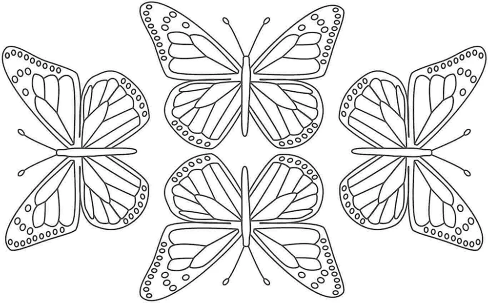 Schmetterlingsschablone zum Ausschneiden