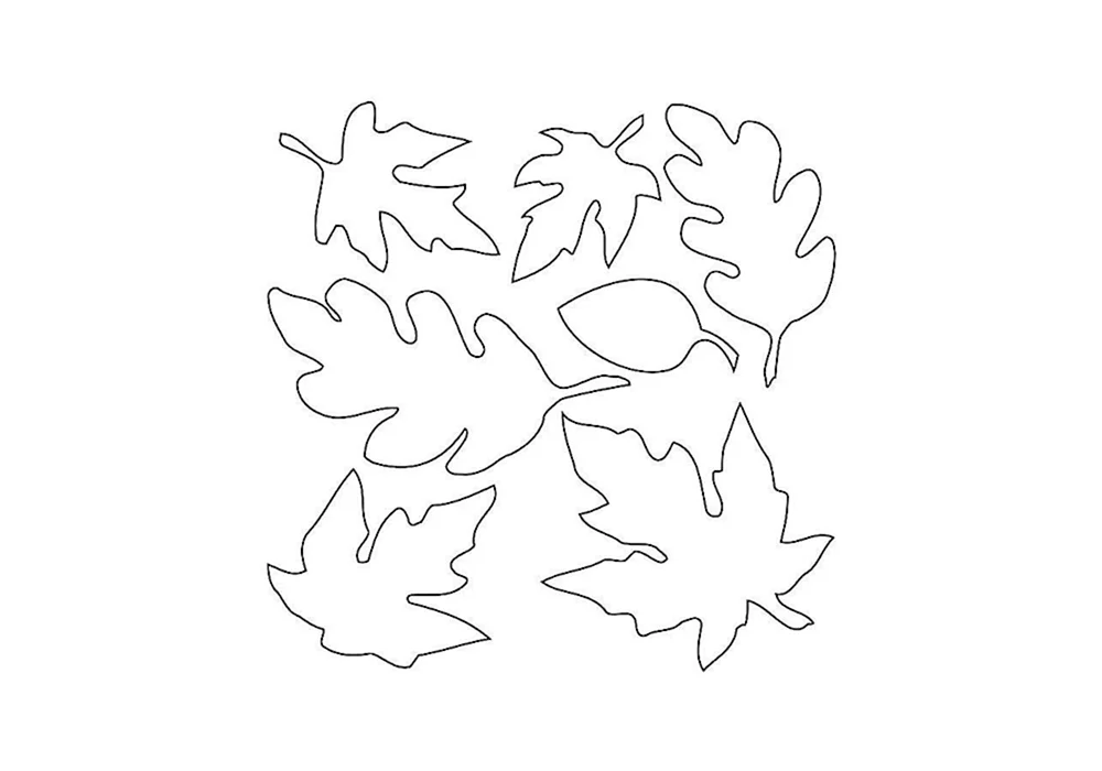 Ahornblattschablone