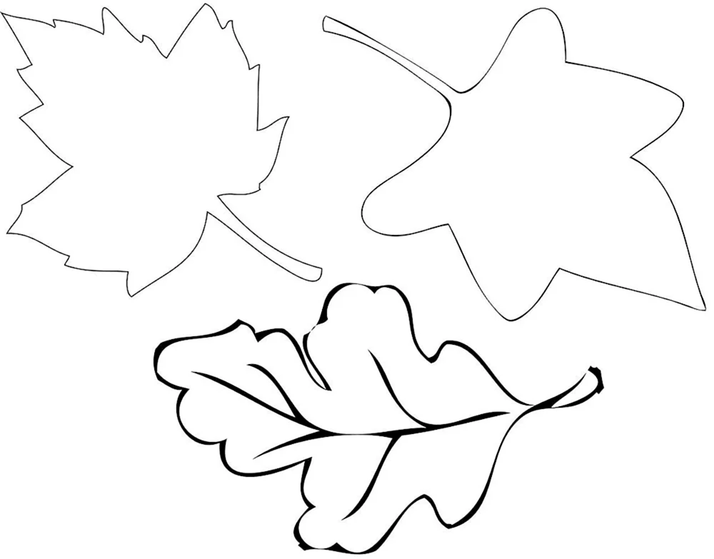 Herbstblattschablone