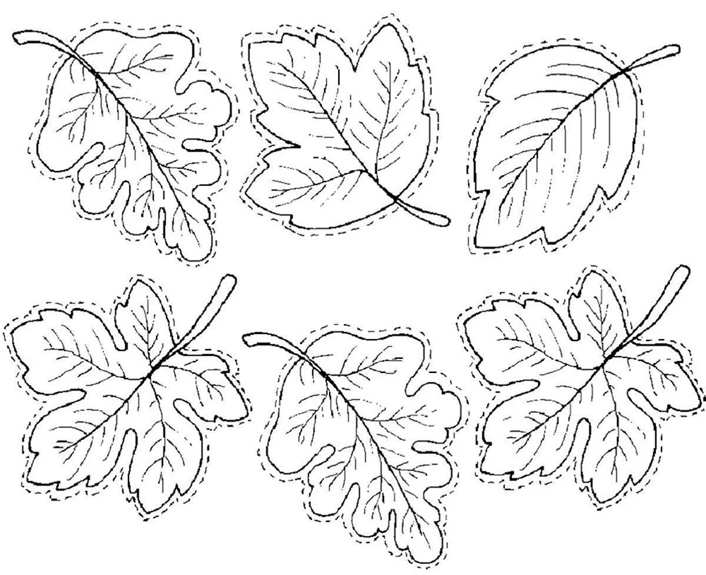 Herbstblattschablone