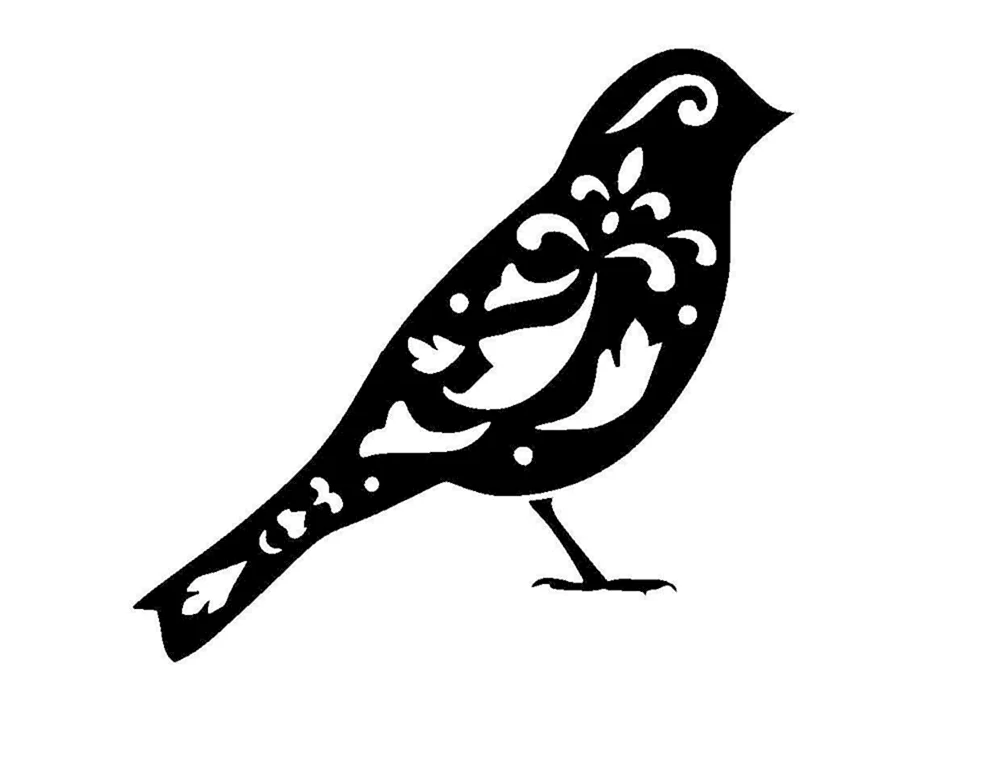 Vogelschablone zum Ausschneiden