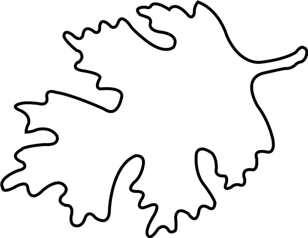 Herbstblätter Schablone