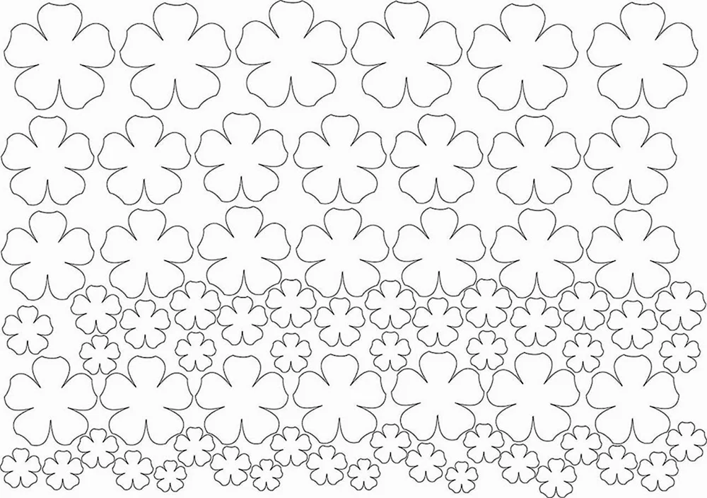 Vorbereitungen für Papierblumen