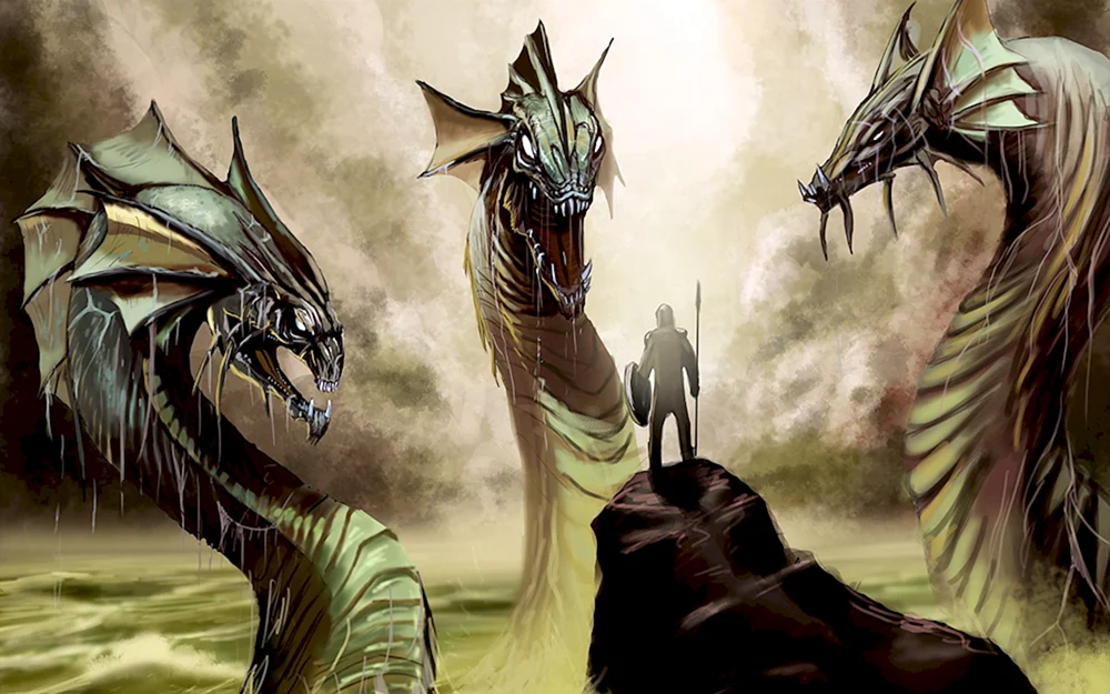 Dreiköpfige Hydra