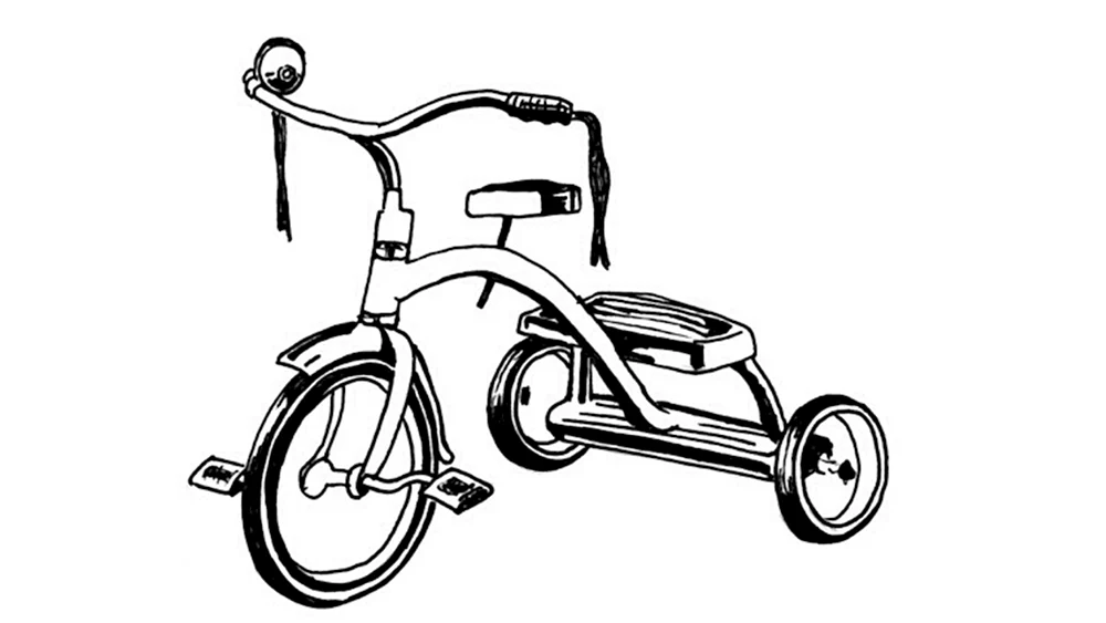 Fahrrad ausmalen
