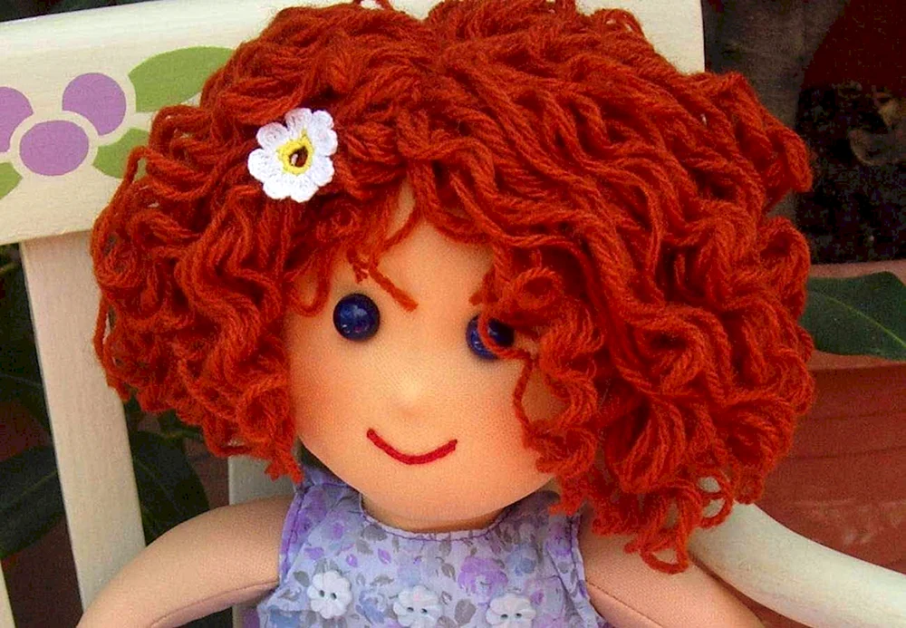 Ragpuppe mit Haaren