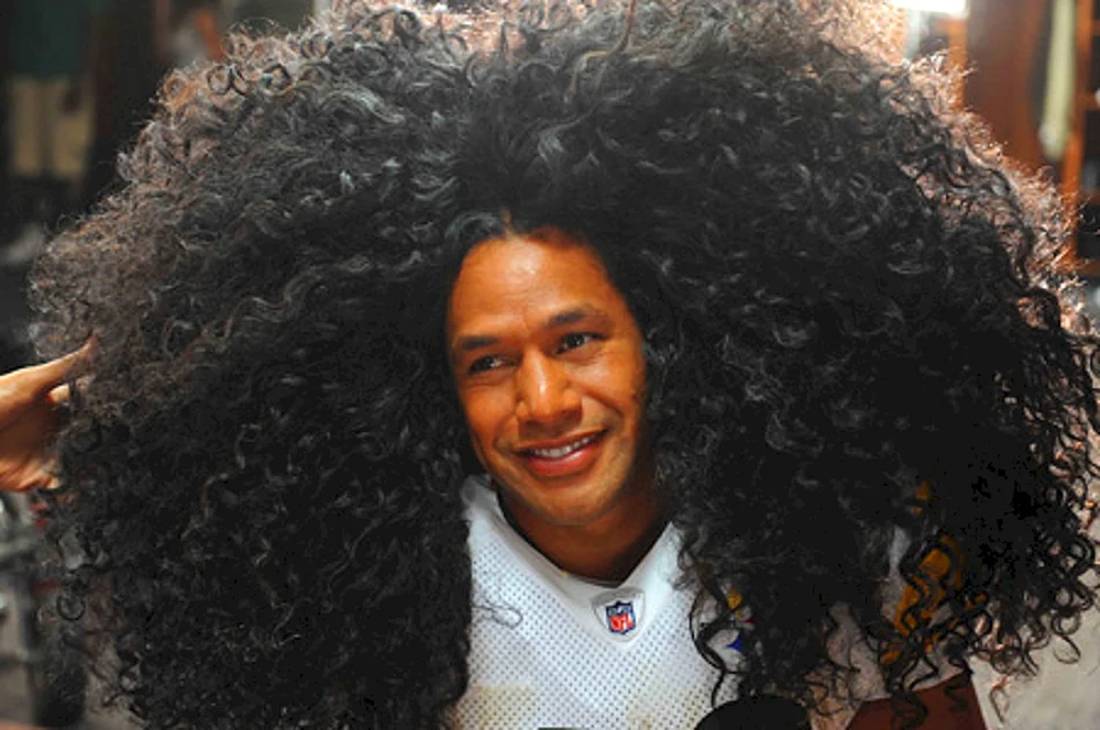 Troy Polamalu Frisur