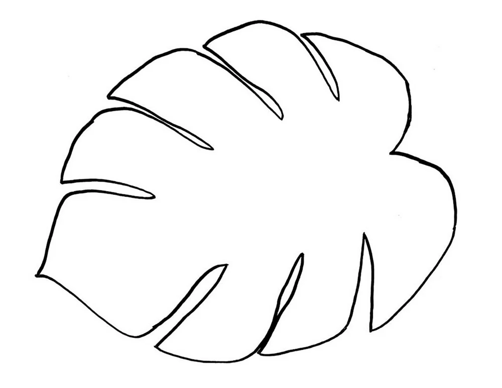 Ahornblatt zum Ausmalen