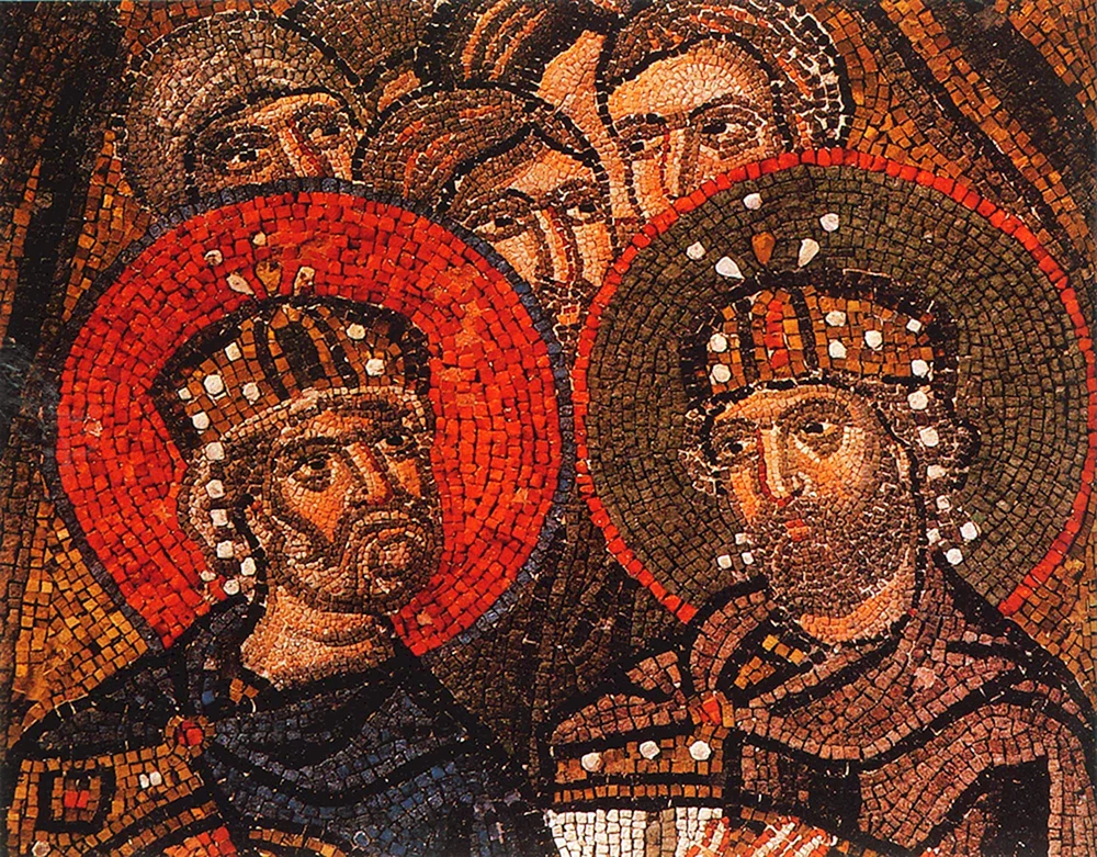 Byzantinische Kunstfresken