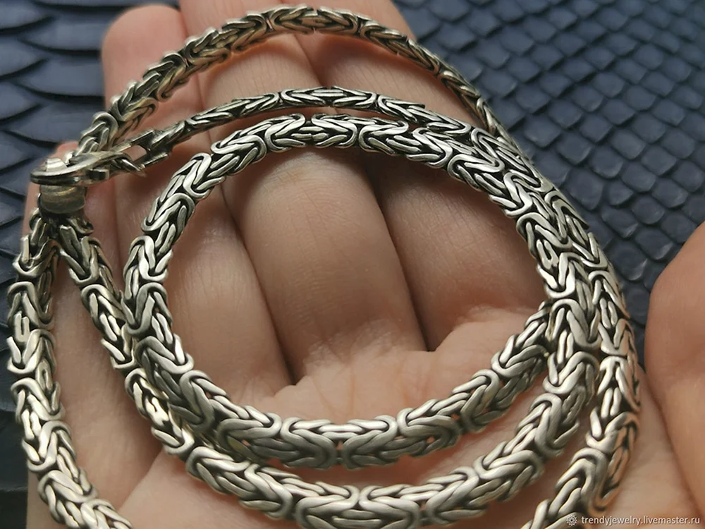 Fuchsschwanz Kette Fuchsschwanzkette silber