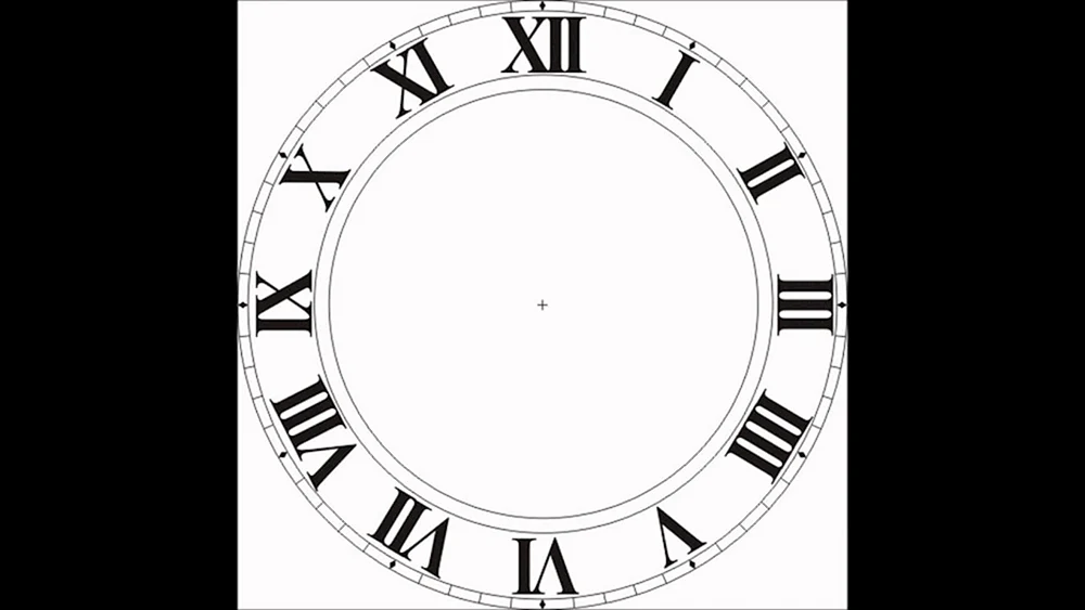 Vinyluhrschablone Uhr
