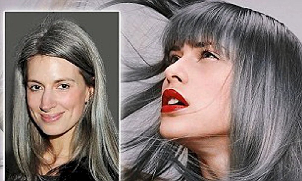 Haarfarbe für graues Haar