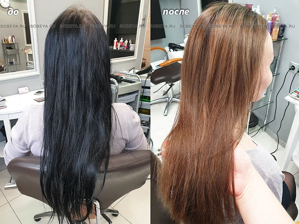 Schwarze Haarfarbe