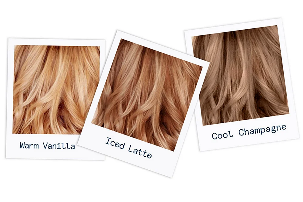 Latte blonde Haarfarbe