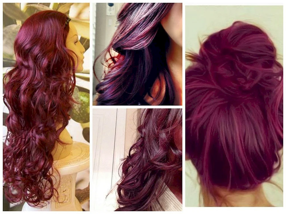 Marsala Burgunder Haarfarbe