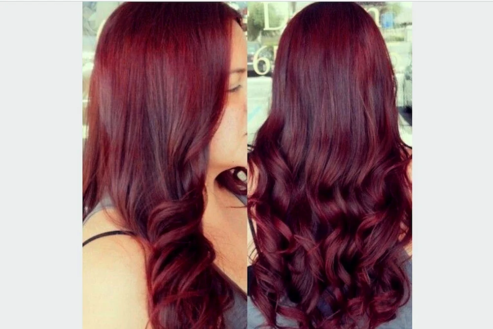 Marsala Burgunder Haarfarbe