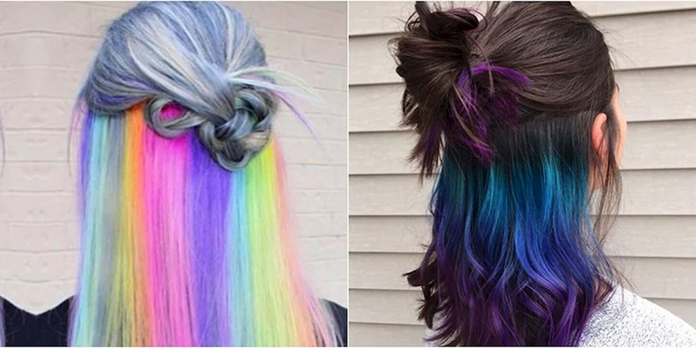 Versteckte Haarfärbung