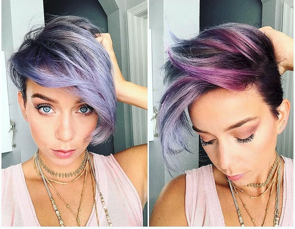 Pixie Undercut Aschblond