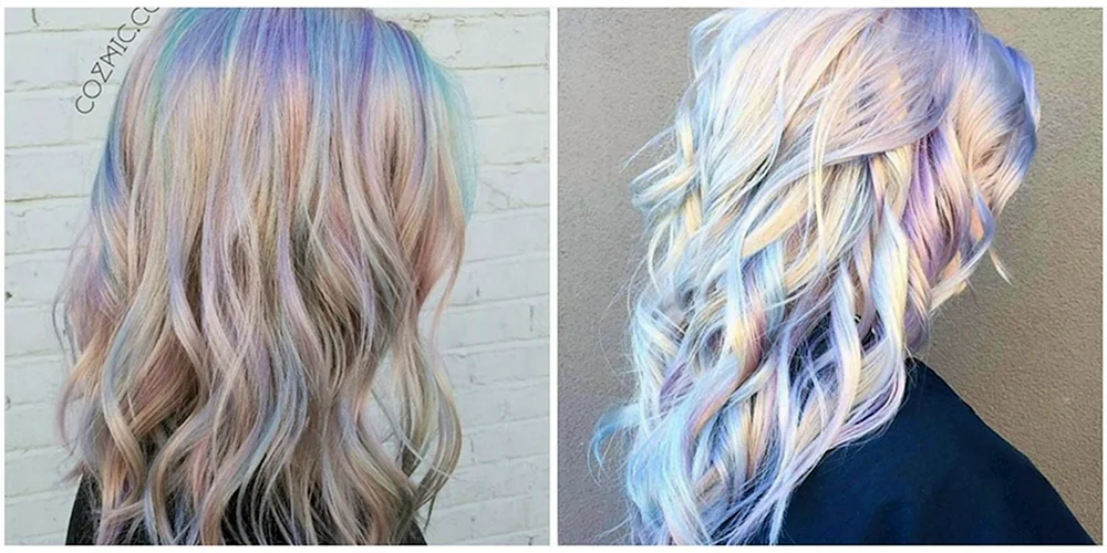 Farbfärbung auf blondem Haar
