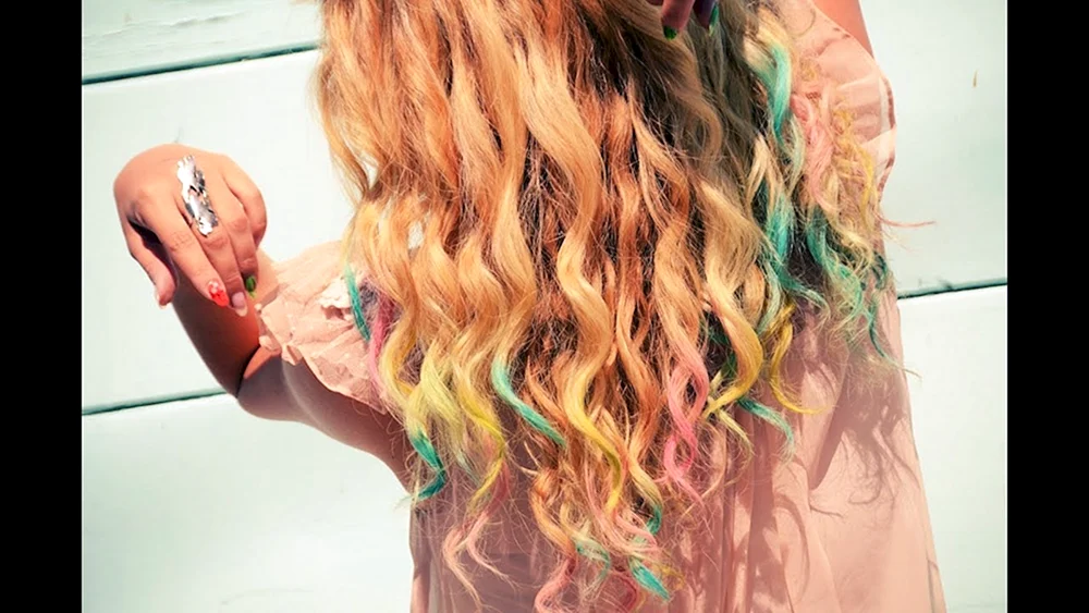 Ombré auf langem Haar