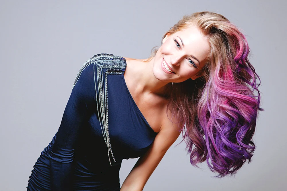 Ombré in hellen Tönen
