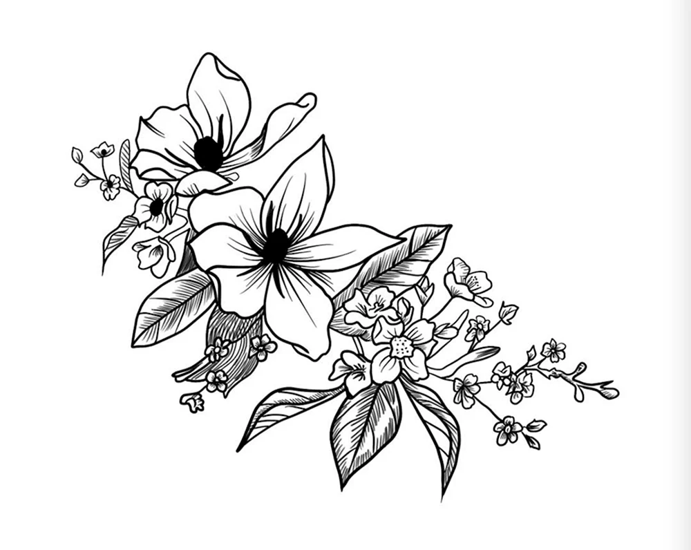 Blumenschablone