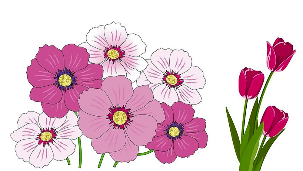 Cartoon Blumen