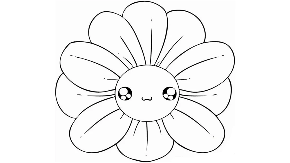 Blumen mit Bleistift
