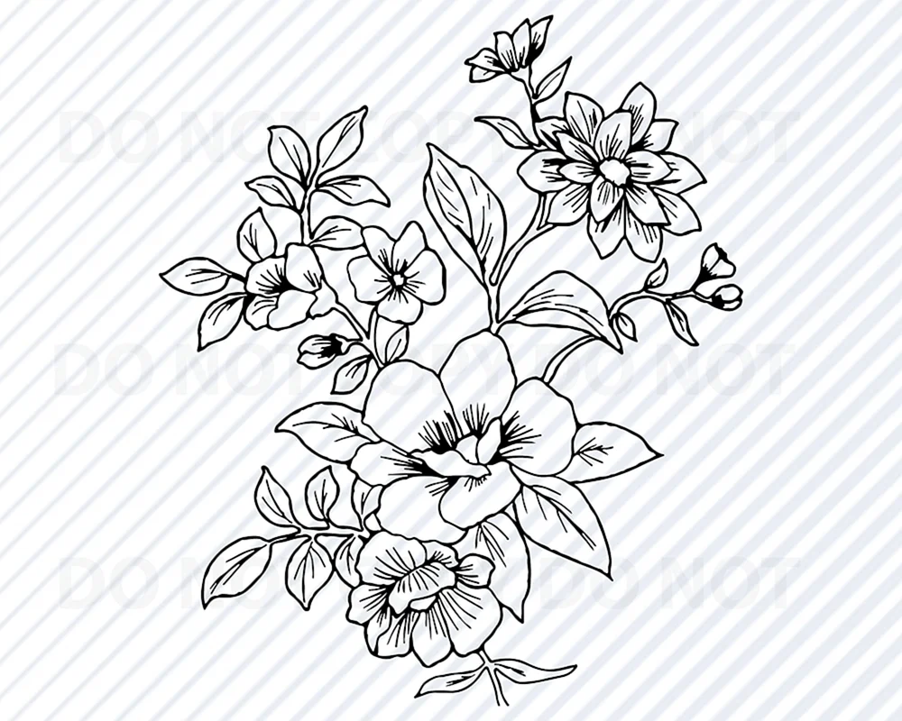 Blumen Zeichnung