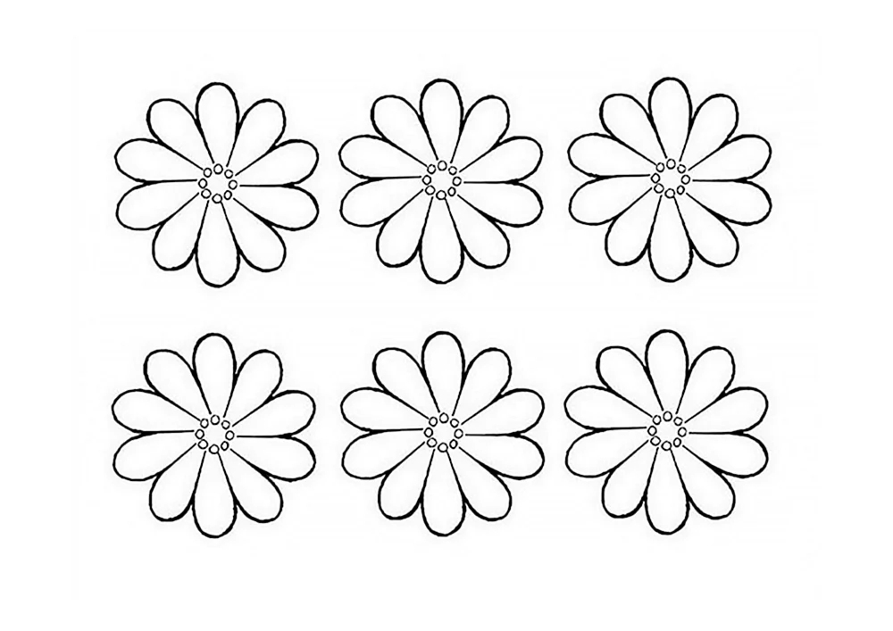 Blumenschablone