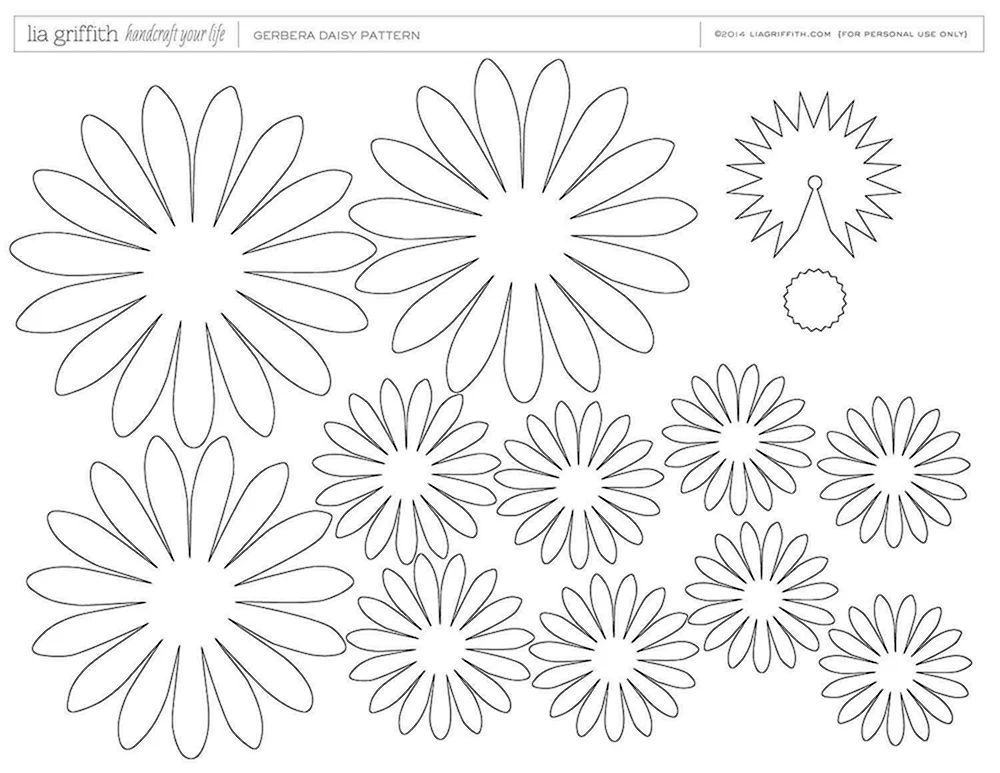 Blumenschablone