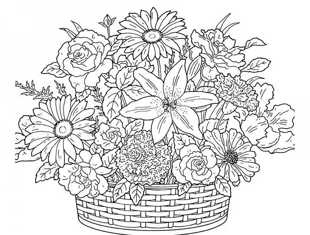 Blumen ausmalen