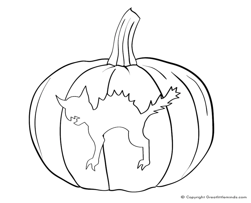 Halloween Kürbis Malbuch
